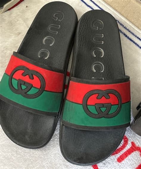 what are gucci slides made of|Gucci slides authenticity.